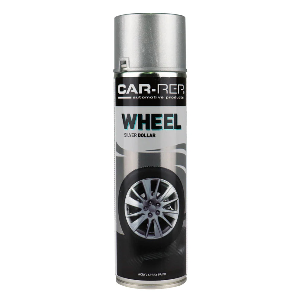 Car-Rep Aerosol Wheel Paint Silver Acryl 500ml | Formula