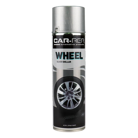 Car-Rep Aerosol Wheel Paint Silver Acryl 500ml | Formula