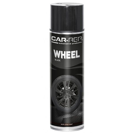 Car-Rep Aerosol Wheel Paint Black Acryl 500ml | Formula