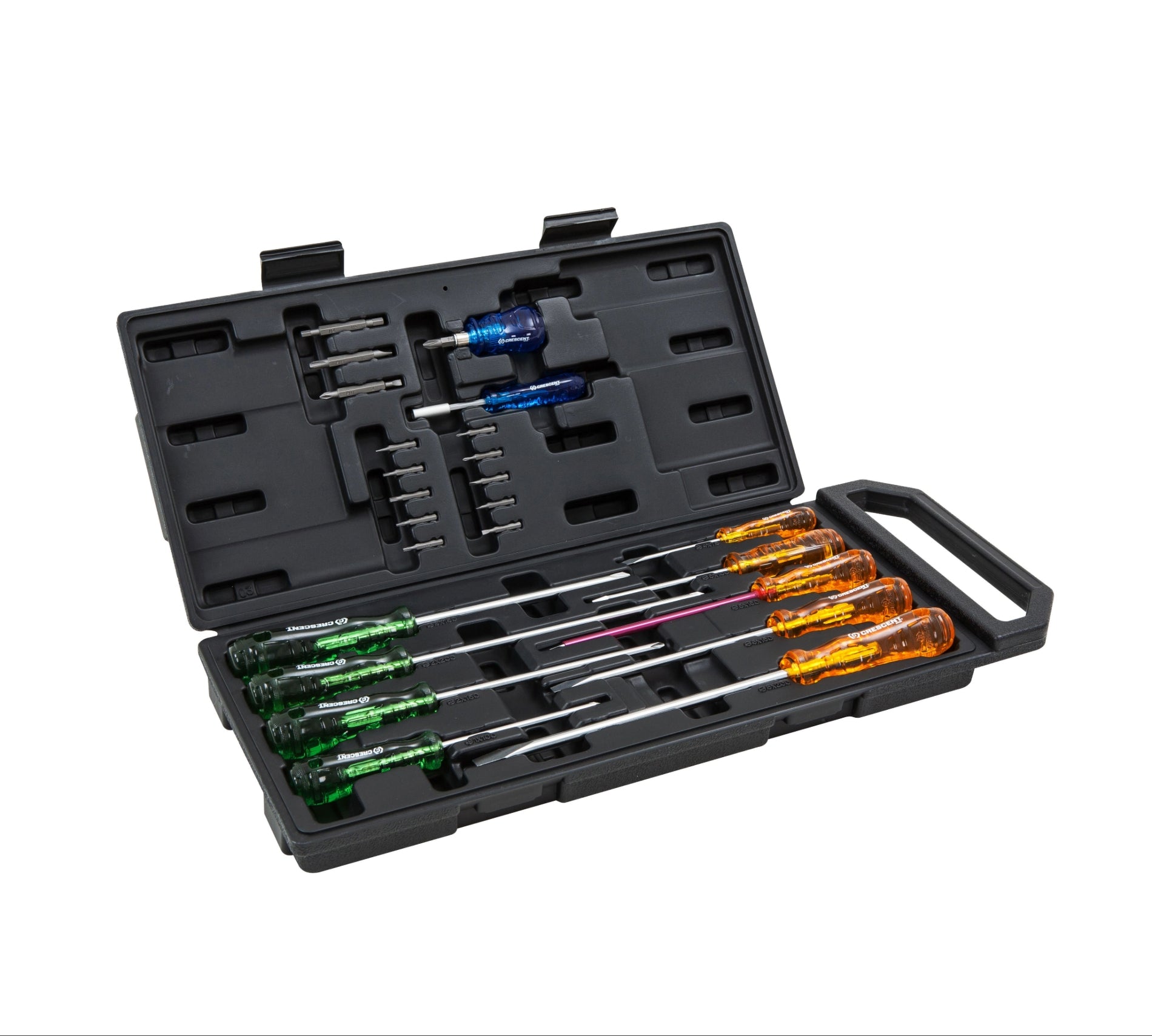 Crescent 25Pc Tri-Lobe Acetate Handle Screwdriver Set | Accent Tools