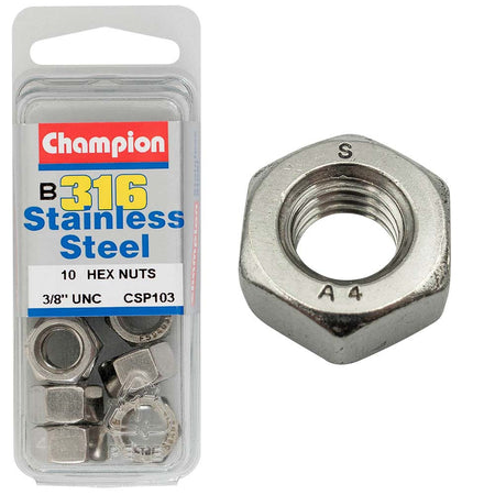 Champion UNC Hex Nut - 316/A4 (C) - ISL_CSP103