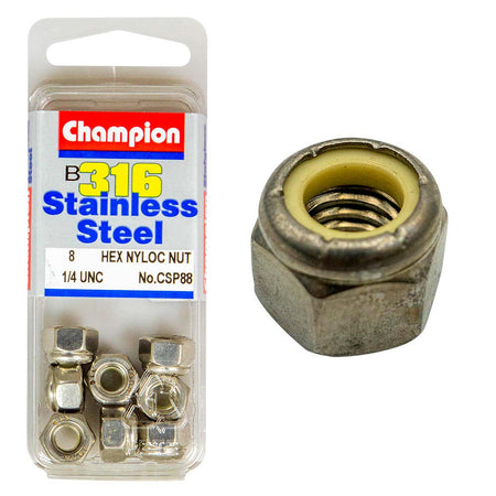 Champion UNC Hex Nyloc Nut 316/A4 (C) - ISL_CSP88