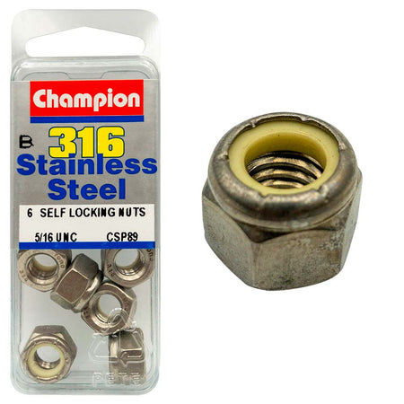 Champion UNC Hex Nyloc Nut 316/A4 (C) - ISL_CSP89