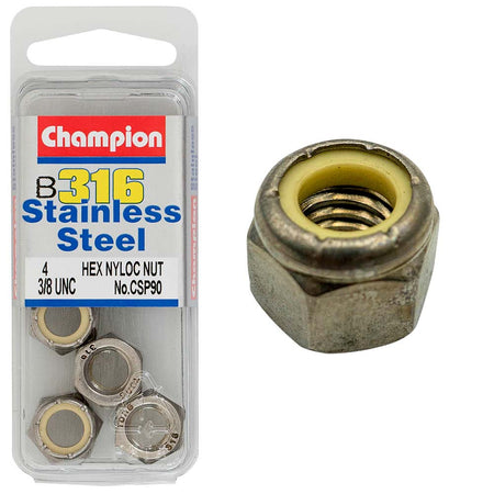 Champion UNC Hex Nyloc Nut 316/A4 (C) - ISL_CSP90
