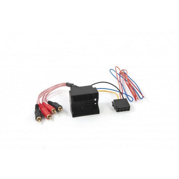 Amplified Quadlock car audio connector harness for Audi vehicles
