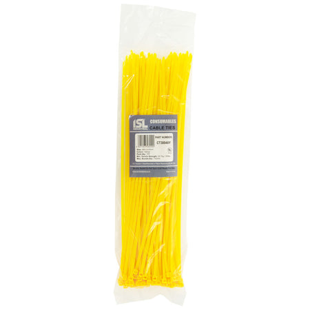ISL Nylon Cable Tie - Yellow - 100pk - ISL_CT38048Y