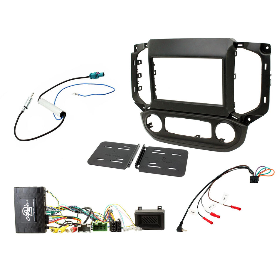 Fitting Kit Chevrolet / Holden Colorado 2016 - 2020 (With 8" Mylink) (Black) Complete Kit