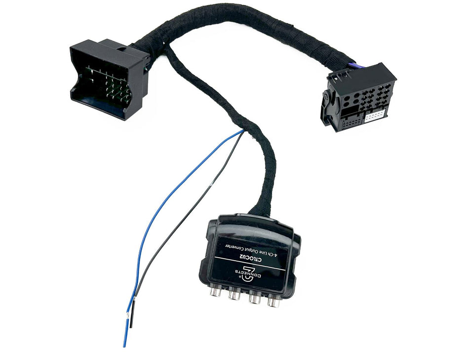 Direct-Fit Bmw Vw 4 Channel Line Out Converter 12v Rem