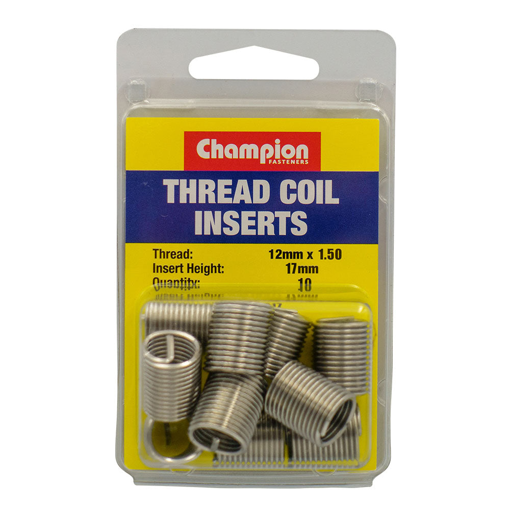 Champion Thread Insert Refills M12 x 1.50 x 17mm -10pk | ISL