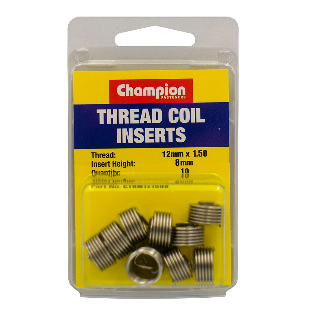 Champion Thread Insert Refills M12 x 1.50 x 8mm -10pk | ISL