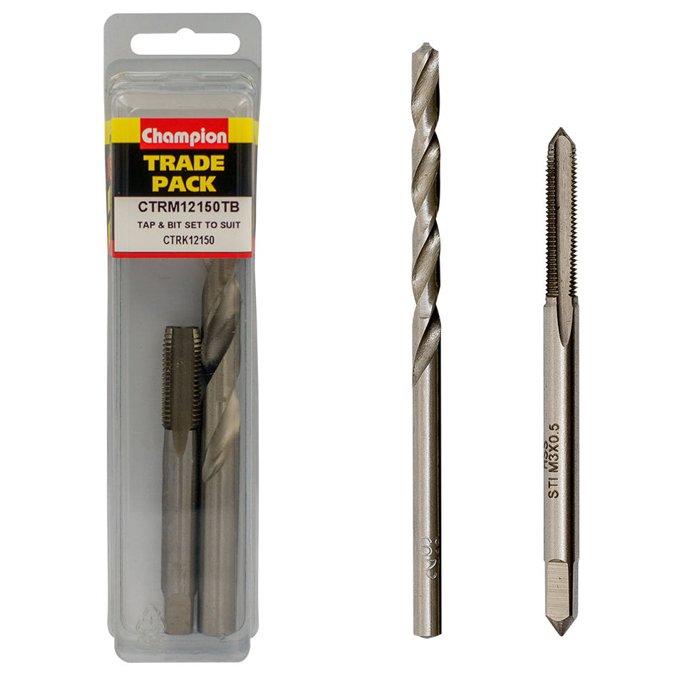 Champion Tap & Drill Bit Refills  M12 x 1.50mm -2pk
