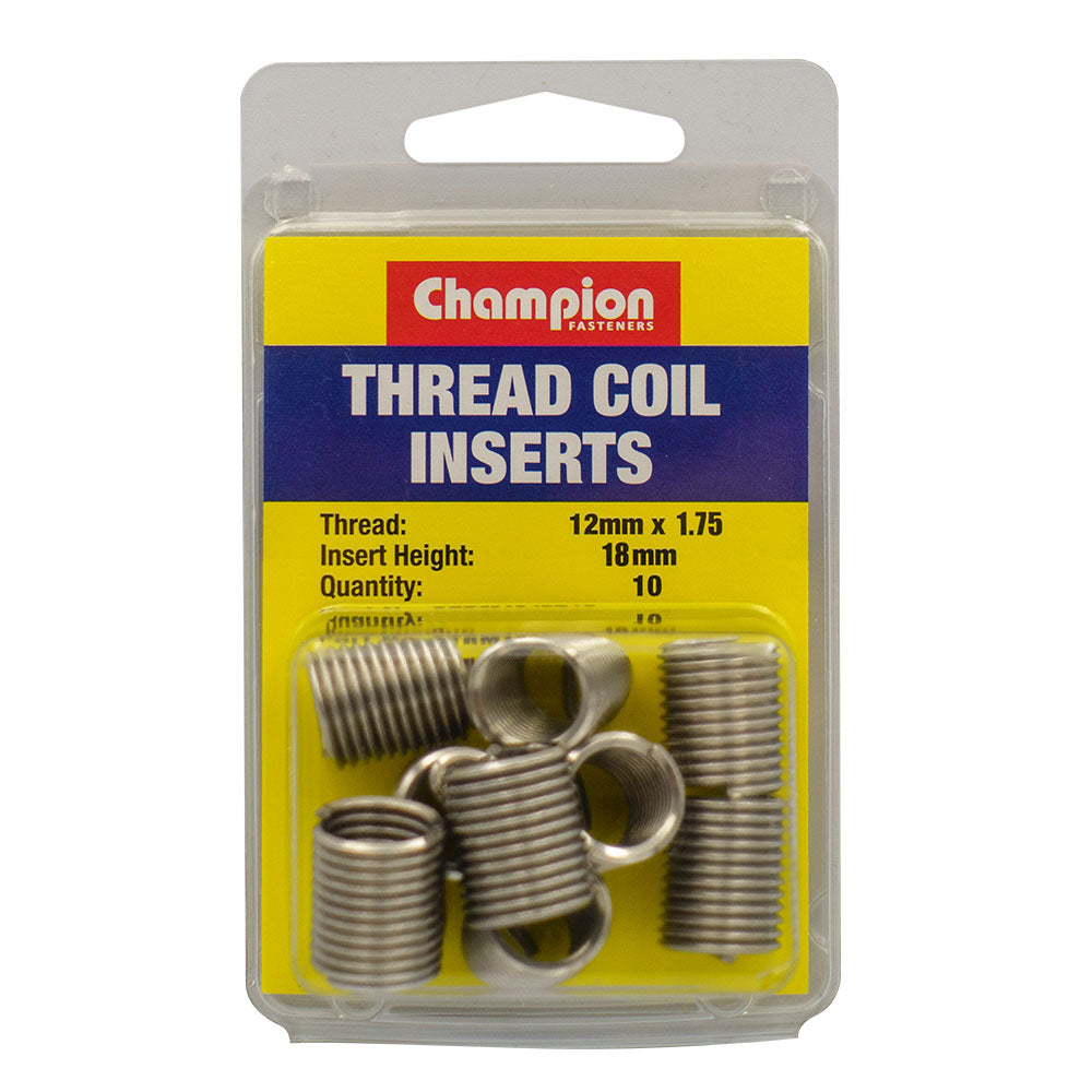 Champion Thread Insert Refills M12 x 1.75 x 18mm -10pk | ISL