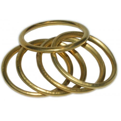 curtain51Hipkiss Curtain Rings Hollow Brass 200 Pack #512 19mm | Hobeca
