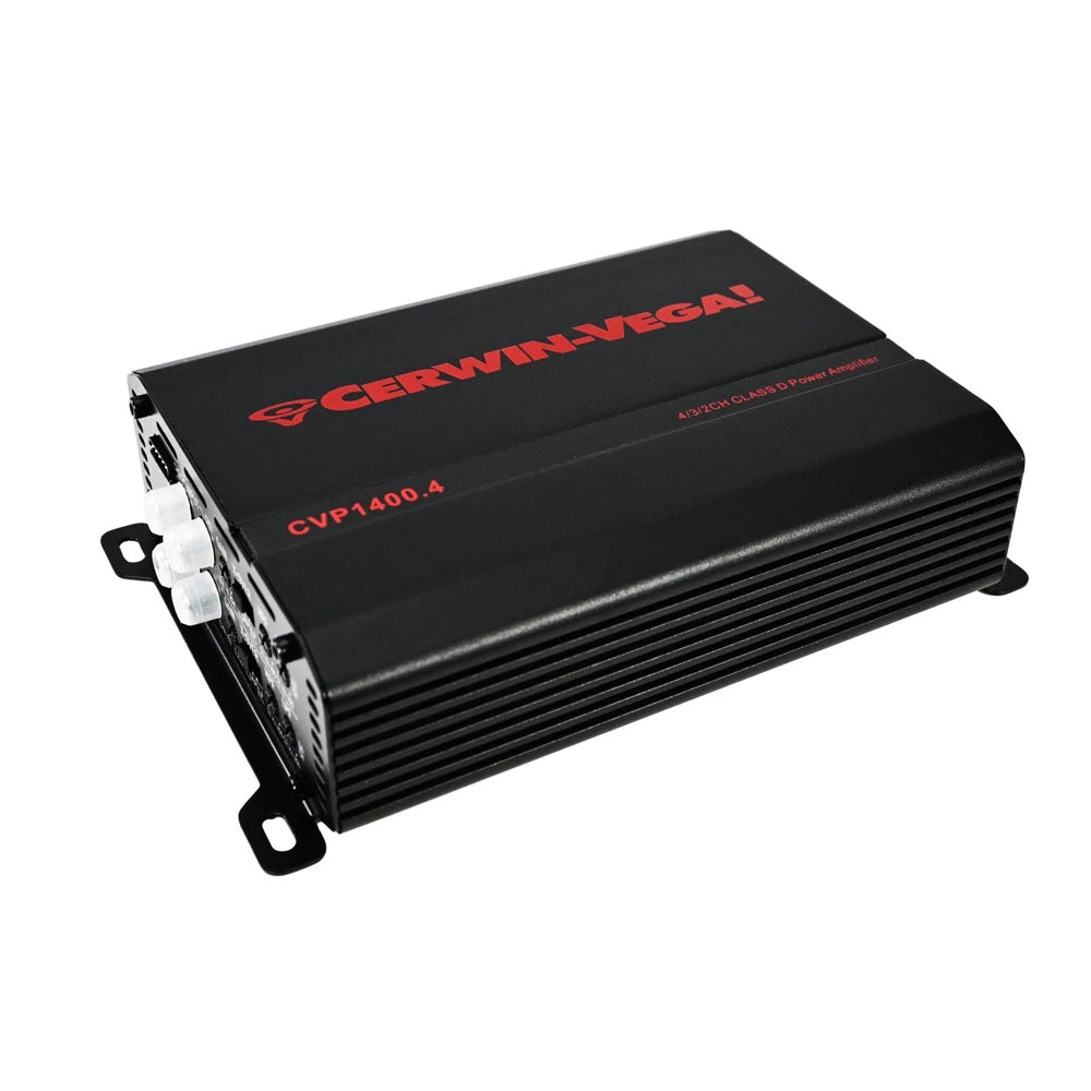 Cerwin Vega CVP1400.4 4-channel Class D amplifier front view
