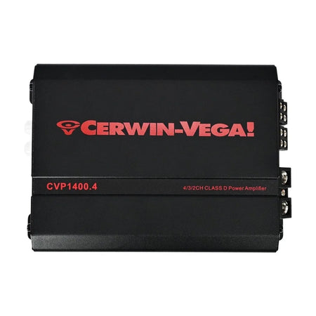 CVP1400.4 compact amplifier chassis dimensions and connections