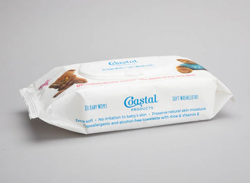 Coastal Wet Baby Wipes, carton | Nichols and Maher