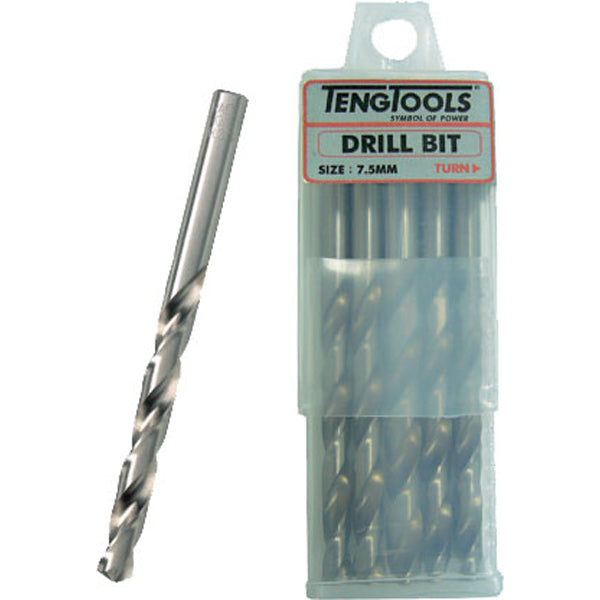 Teng 10-piece 2.5mm DIN338 twist drill bits