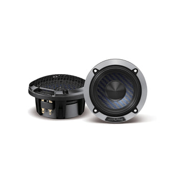 Alpine DP2-35M 3.5 inch midrange speaker with H.A.M.R surround and hybrid fiber cone