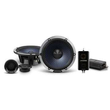 Alpine DP2 Series 6.5 inch component speaker with woofer and tweeter