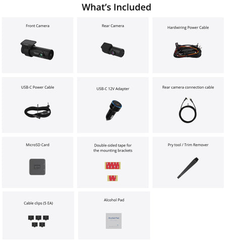 Blackvue Dr770x-2Ch-Ii Front & Rear Full Hd (1080) Dashcam 256 Gb