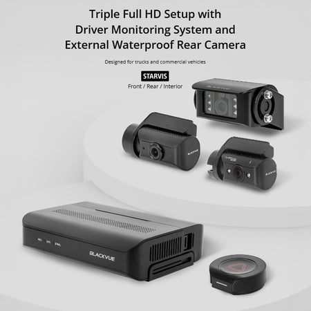 Blackvue Dr770x Box Pro 3-Ch Camera System With Central Record Box Dms Truck 1080 Hd Dashcam 64 Gb | Formula