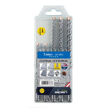Alpen Series 805 Force SDS-Plus Masonary Drill Set