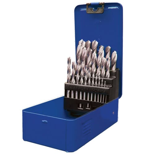 Rex-Plus M2 HSS Twist Drill Set Polished 1-13mm 25pc | Hobeca