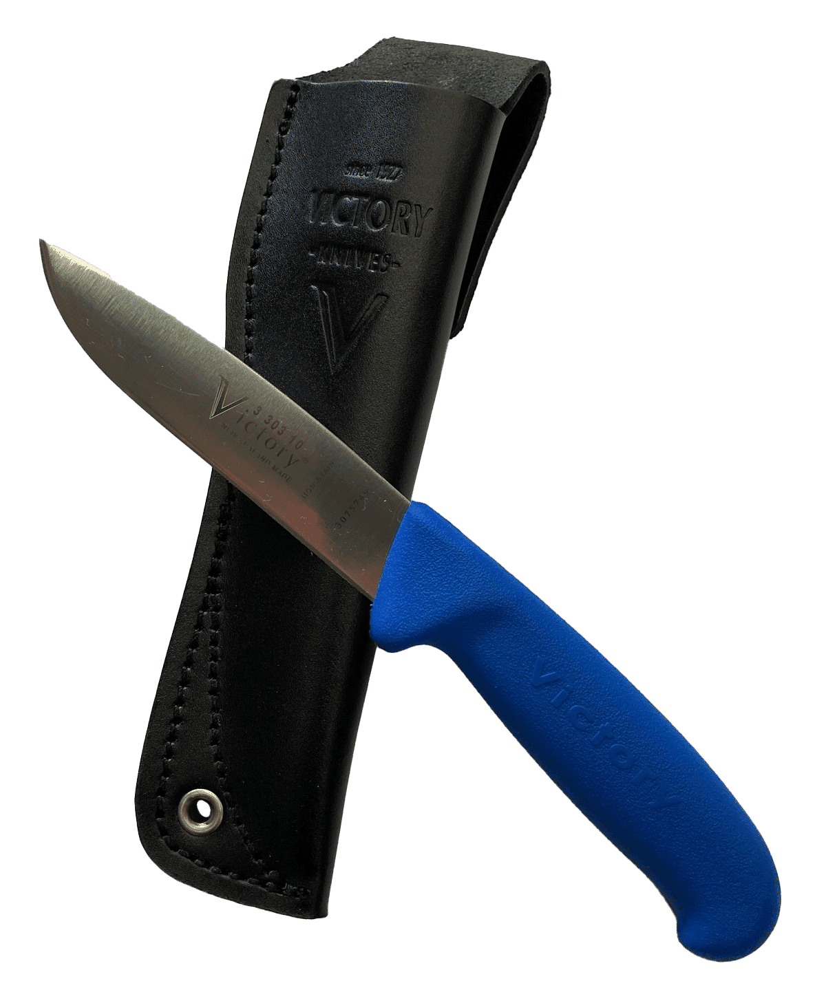 Victory Drop Point Knife Stainless Blade With Leather Sheath | Hobeca
