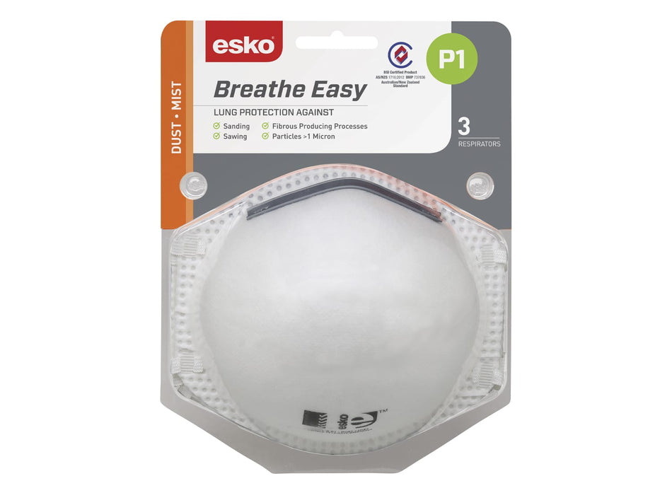 Esko - P1 Respirator Non Valved Blister Pack (3)