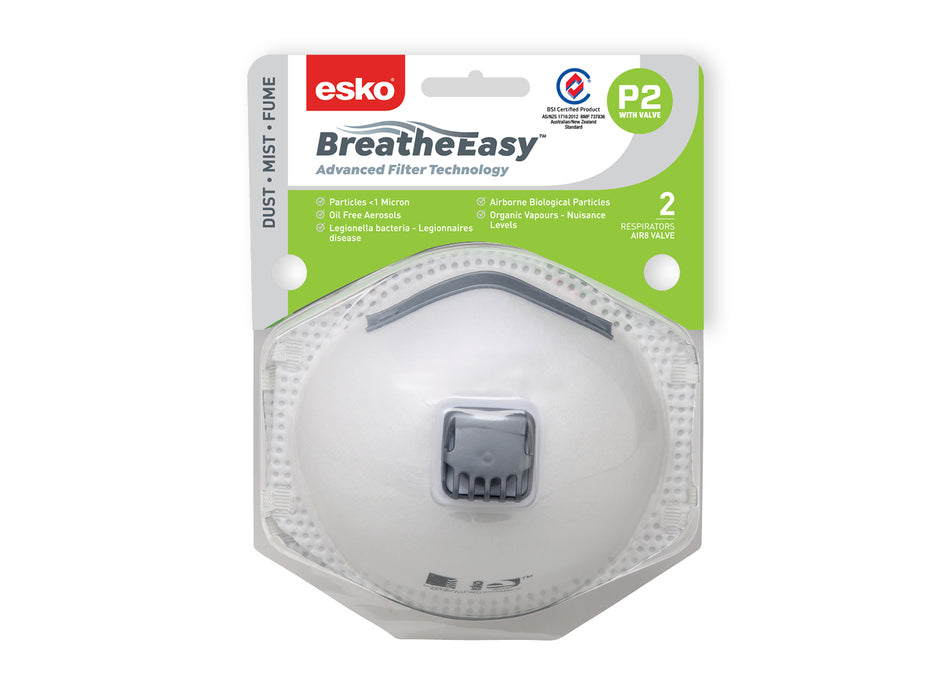 Esko - P2 Respirator with Valve Blister Pack (2)