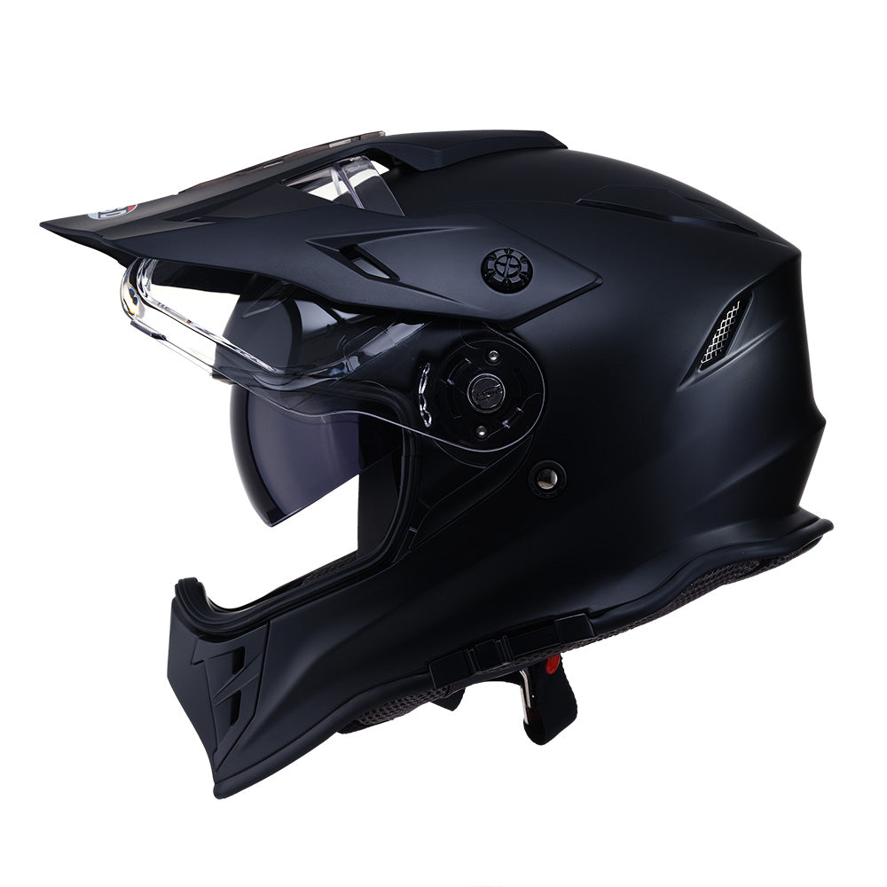 Adventure Motorcycle Helmet Eldorado E30 Medium Matte Black | Formula