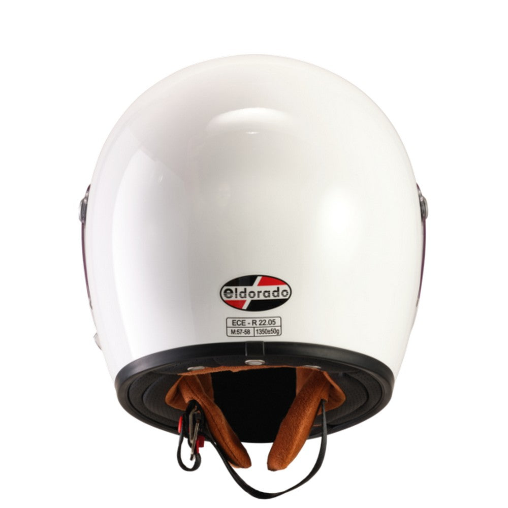 Motorcycle Helmet Eldorado E70 Retro Design Medium White | Formula