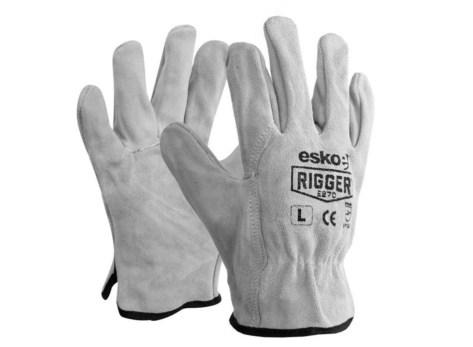 Esko "The Rigger" Split Suede Glove, Size Medium