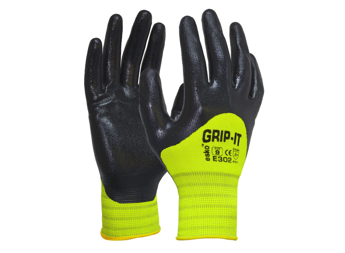 Esko Grip-It 3/4 Coat Hi-Vis Nitrile Glove, Size X-Large
