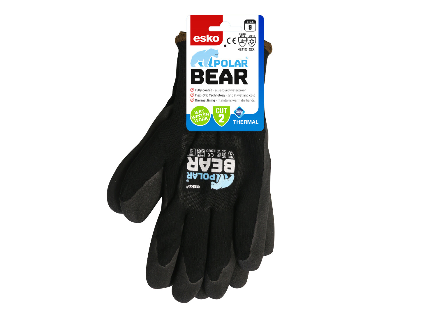 Esko Polar Bear Thermal Glove - Size 10 (XL) Header Carded