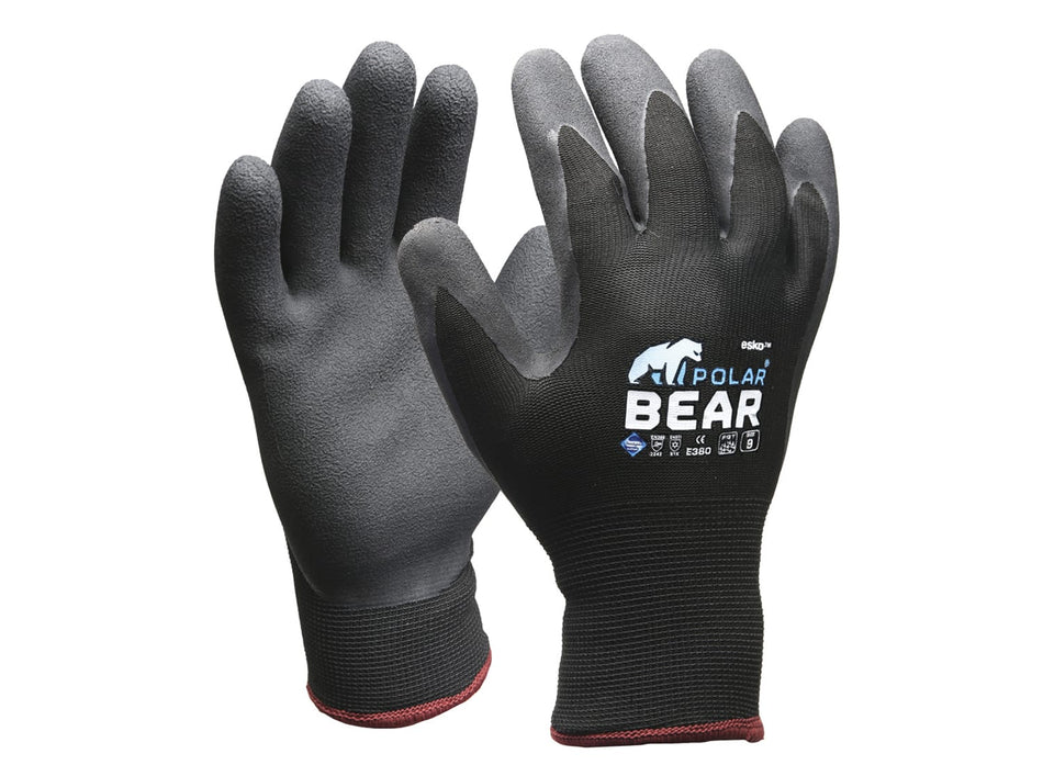 Esko Polar Bear Thermal Glove -Carton of 120 pairs, mixed, Black