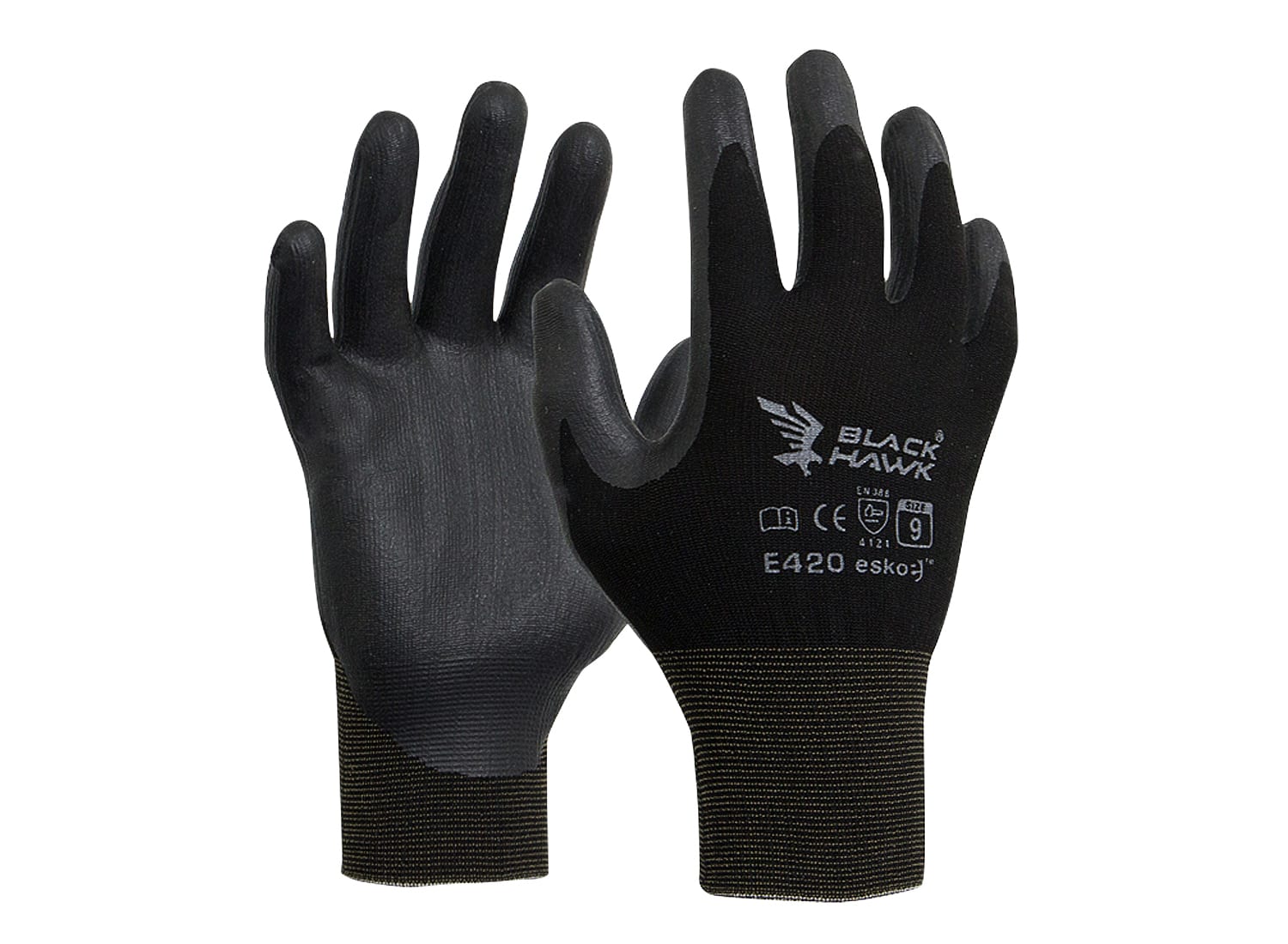 Esko Black Hawk Nitrile Glove, Size 2XL