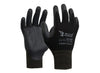 BLACK HAWK Glove, Black polyamide with black foam nitrile coating Size 8(M)