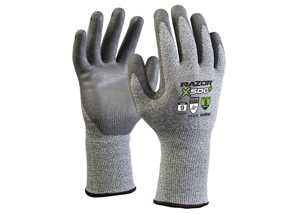 Esko Razor Plus X500+ Cut 5 PU Dip Glove - Size 11(2XL)
