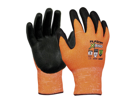 Razor X550 Cut 5 Nitrile Glove, Size Large | Esko