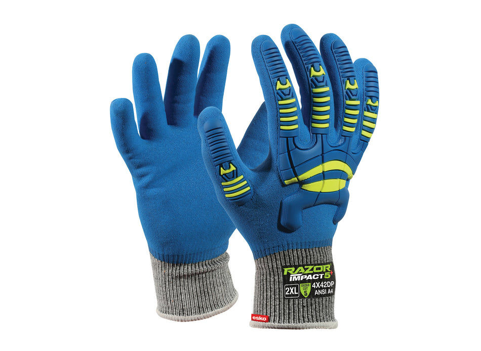 Esko Razor Impact 5+ Glove, Blue - 12(3XL)