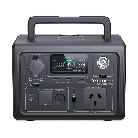 Bluetti Eb3a Portable Power Station | 600w (1200w Surge) 268wh | Formula