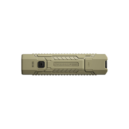 Nitecore EDC07 desert tan 1500 lumen torch, front view