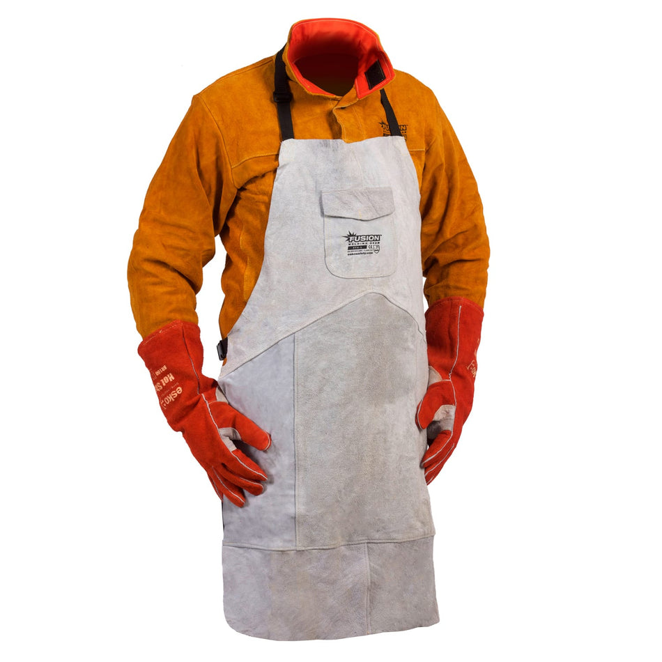 Fusion Leather Welders Apron, Size Large