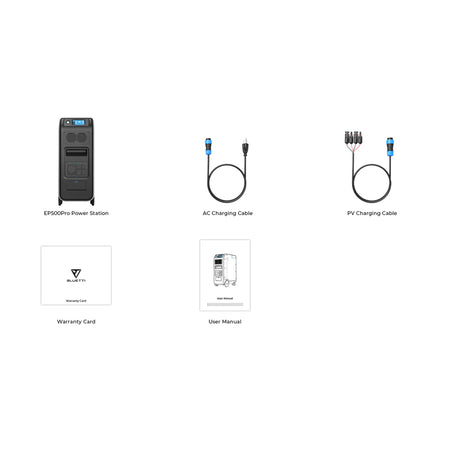 Bluetti Ep500p Ups Home Backup Power Station | 3000w (6000w Surge) 5100wh | Formula