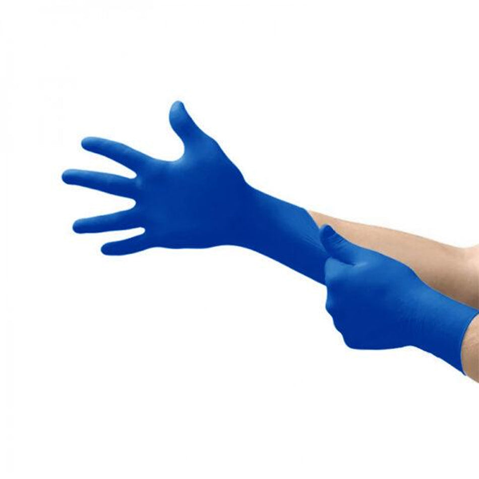 Latex High Risk Disposable Gloves Blue Size Xl 300mm Amadex Jaeger 50 Pack