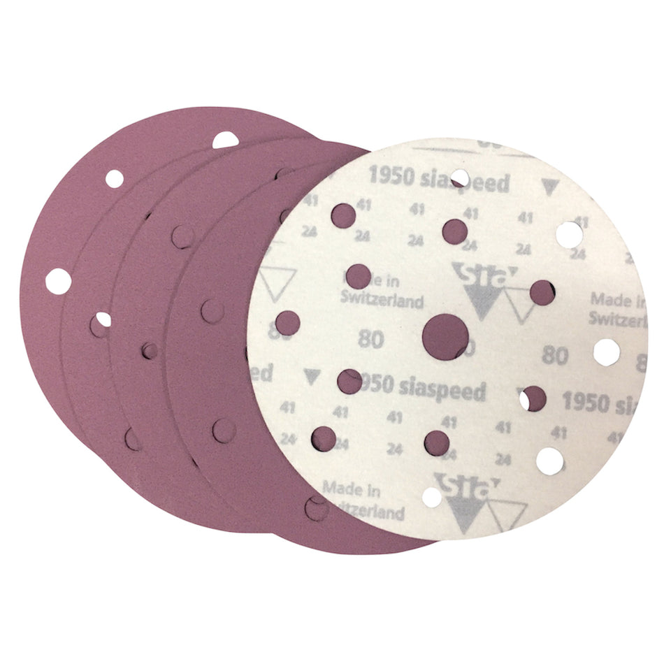 Sia 1950 Sanding Disc 150mm 15 Hole 180g Speed 100pk