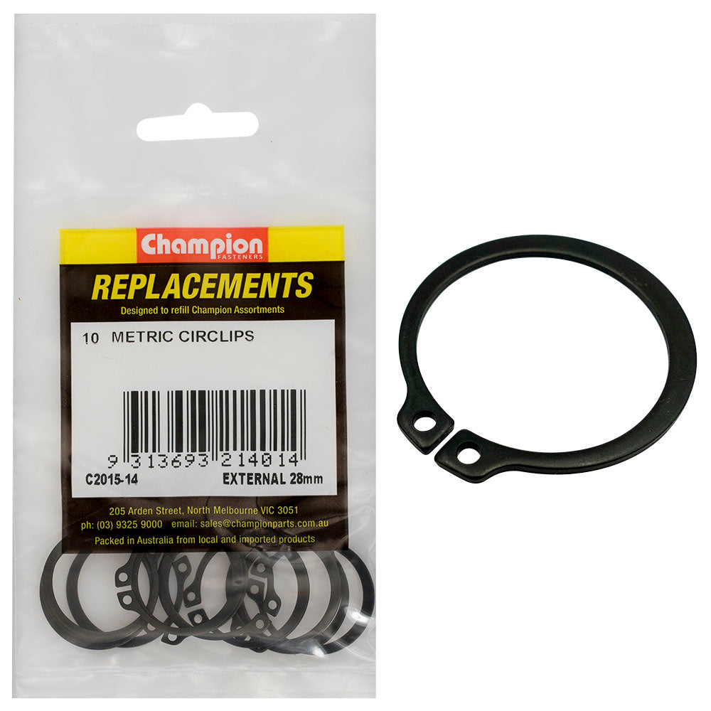 Champion 28mm External Circlip -10pk | ISL