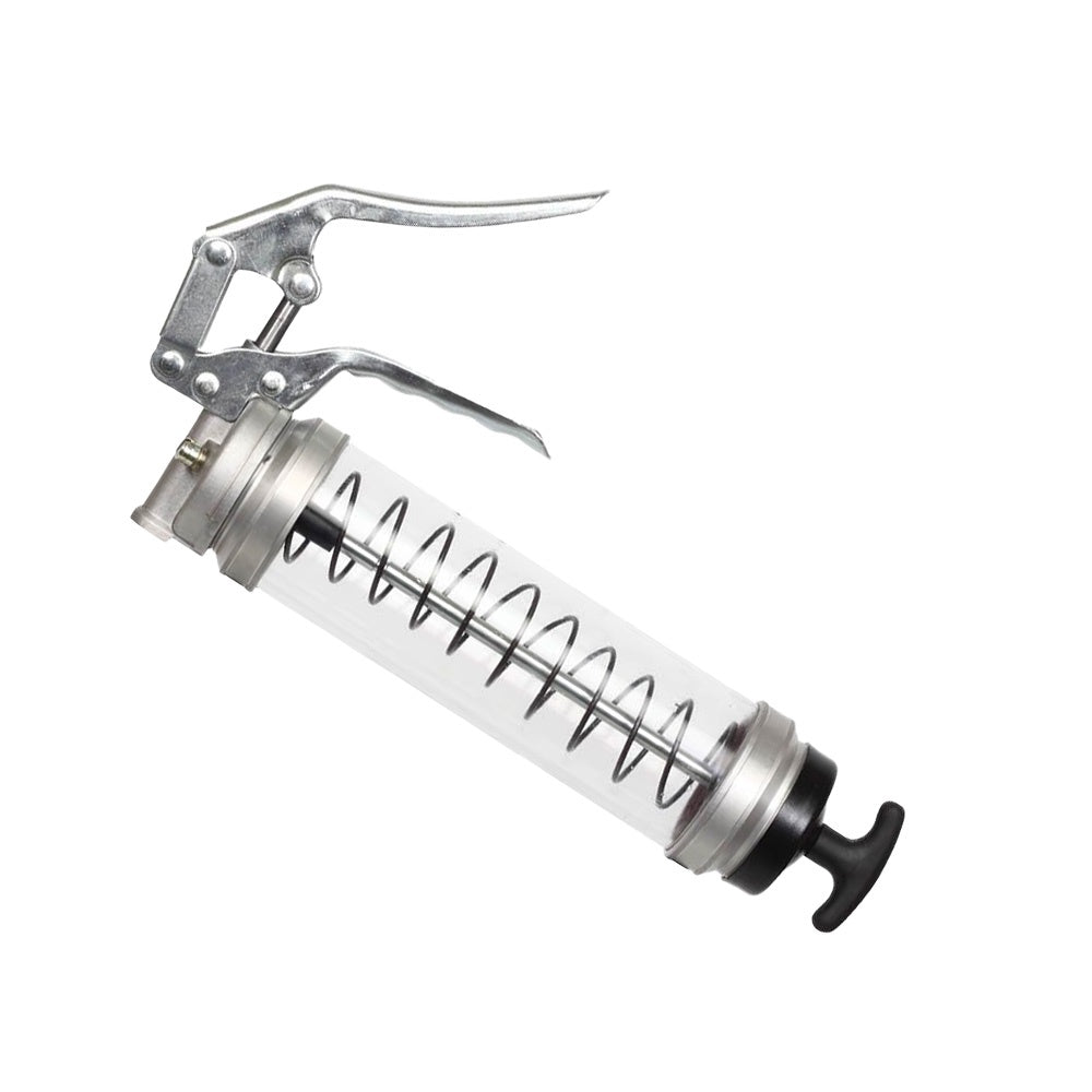 Groz Clear Pistol Grip Grease Gun 14oz/400gm | ISL