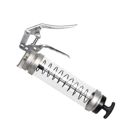 Groz Clear Pistol Grip Grease Gun 14oz/400gm | ISL